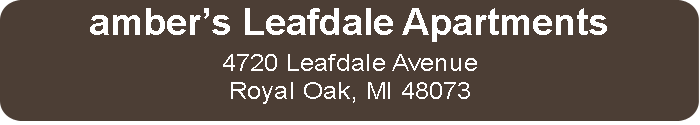 amber's Leafdale Apartments