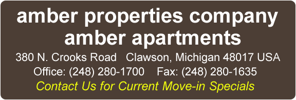 amber apartments header